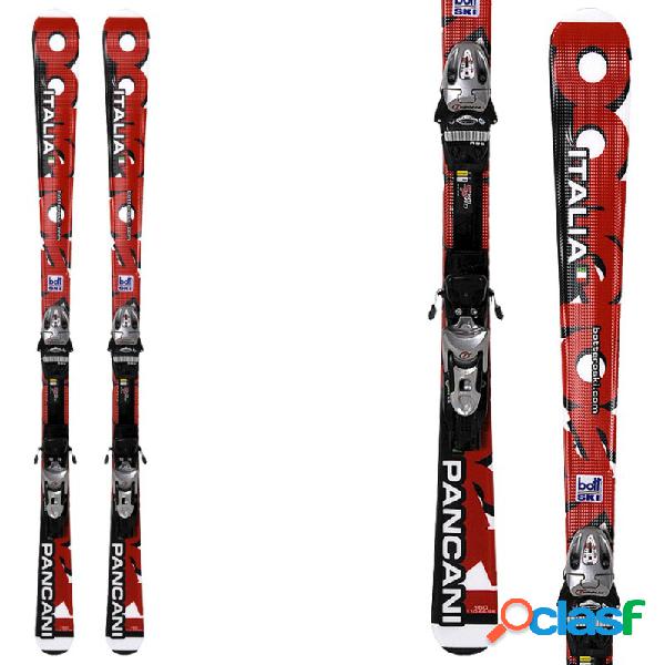 Sci Bottero Ski Pancani + SL 100 (Colore: rosso-bianco-nero,