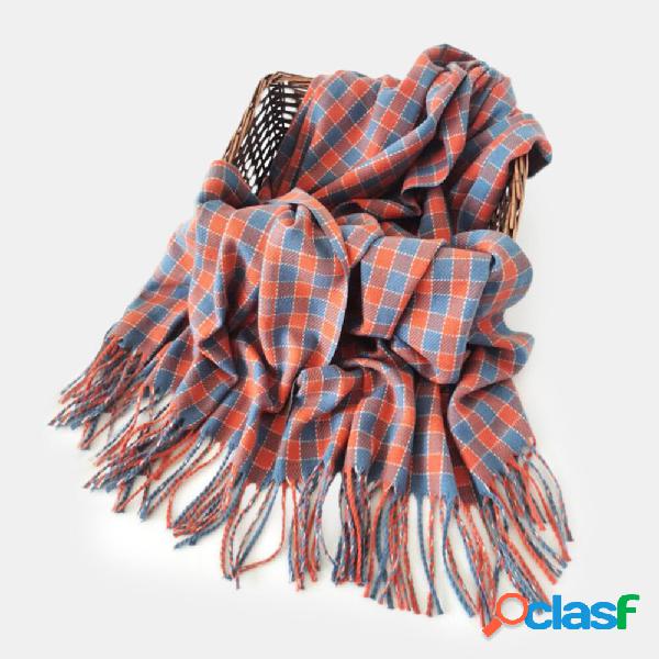 Sciarpa con scialle caldo moda donna in cashmere artificiale