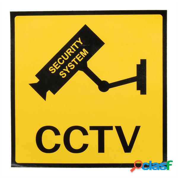 Segnale di pericolo del CCTV delle videocamere di sicurezza