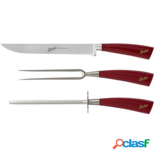 Set 3 coltelli arrosto linea Elegance rosso di Berkel