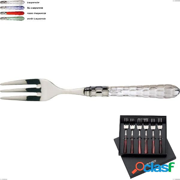 Set 6 forchettine in scatola regalo lux Cristallo ghiera
