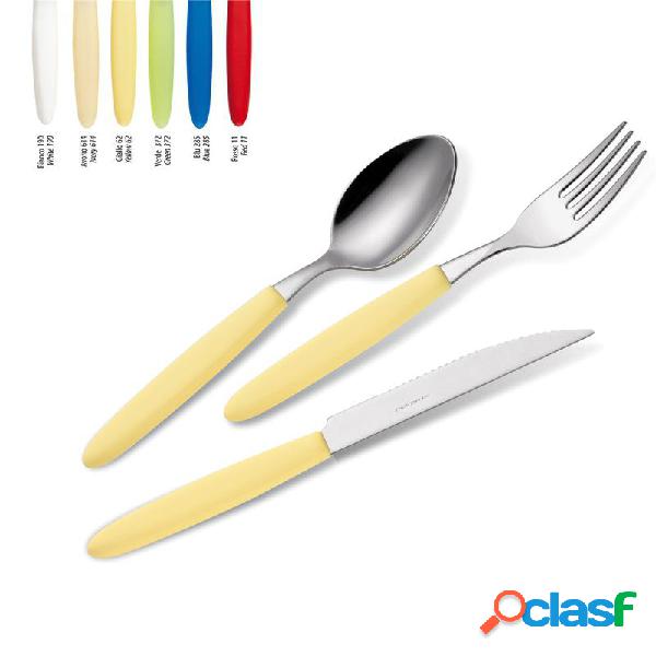 Set Posate colorate 4 pezzi LIGHT 1 Coltello 1 Forchetta 1