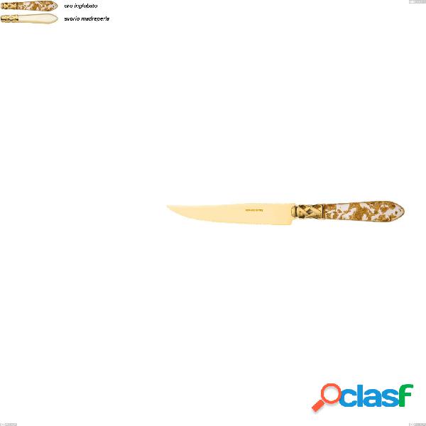 Set da 6 Coltello bistecca Aladdin tutto oro bugatti,