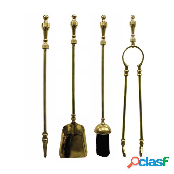 Set da camino 4 pezzi in Ottone 43 cm -1,2 kg lavorazione