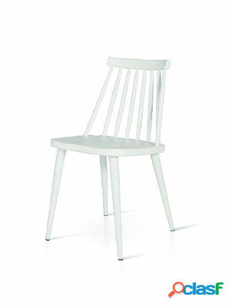 Set di 2 sedie MOSKOVSHIJ Polipropilene Bianco 48x43x77 cm