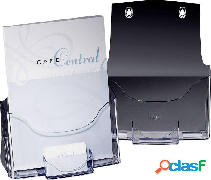 Sigel acrylic LH111 Porta depliant da tavolo con scomparto