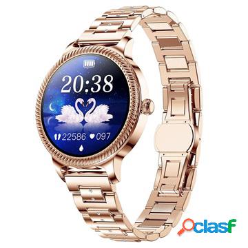 Smartwatch da donna con frequenza cardiaca AK38 - color Oro