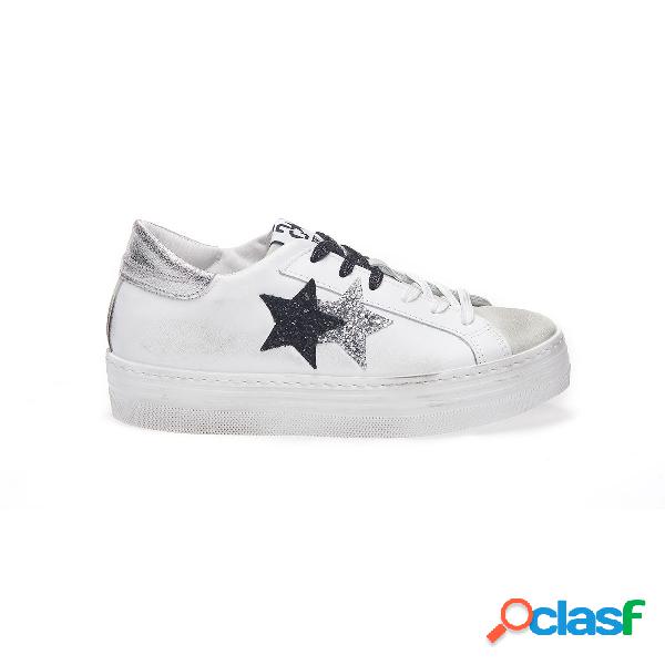 Sneaker 2star Hs Low Bianco (Colore: