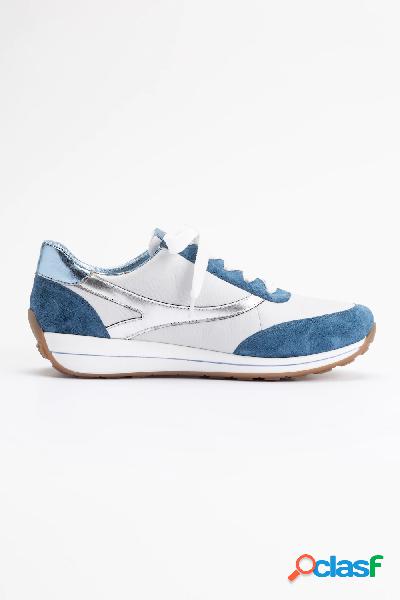 Sneaker di pelle ara, plantare sostituibile, larghezza H,