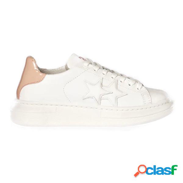 Sneakers 2Star Princess (Colore: white leather -pink detail,
