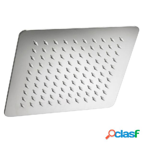 Soffione doccia Ares acciaio inox quadrato 40x40 lucidato a