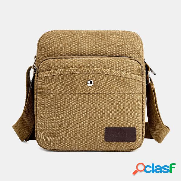 Spalla di tela da uomo Borsa Crossbody Borsa per esterno