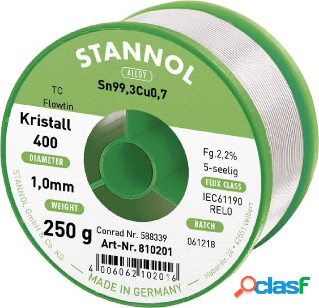 Stannol Ecology TC Stagno senza piombo Bobina Sn99,3Cu0,7