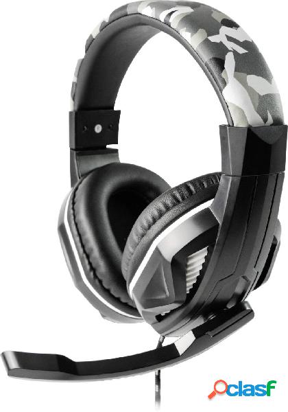 Steelplay HP42 Gaming Cuffie Over Ear via cavo Stereo Grigio
