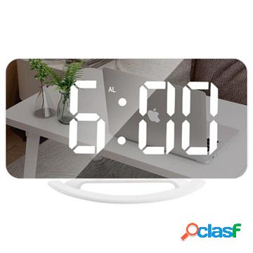 Sveglia a LED con Display Digitale e Specchio TS-8201 -