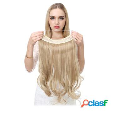 Synthetic Fiber Wavy Halo Hair Extension - Blond