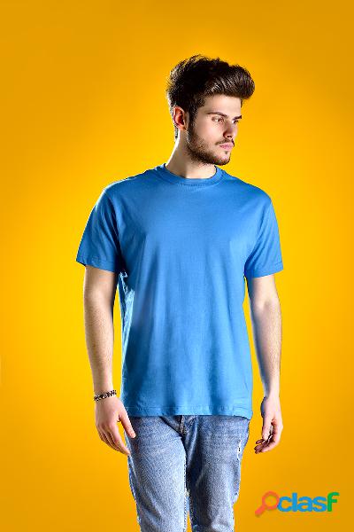 T-SHIRT GIROCOLLO SKY E0400