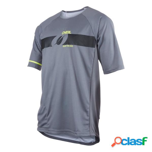 T-shirt Ciclismo ONeal Pin It (Colore: gray-neon yellow,