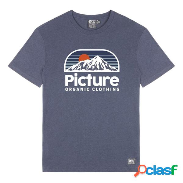 T-shirt Picture Authentic (Colore: dark blue melange,