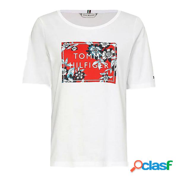 T-shirt Tommy Hilfiger Box Logo (Colore: White, Taglia: M)