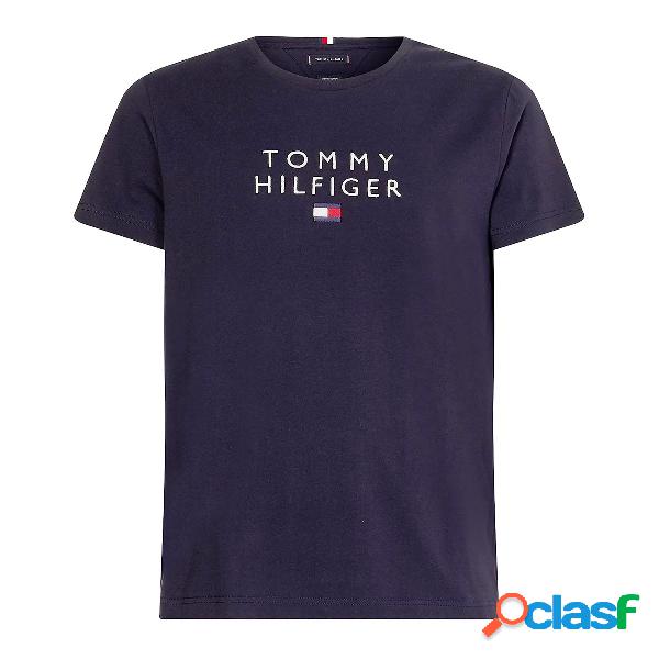 T-shirt Tommy Hilfiger Stacked Flag (Colore: desert sky,