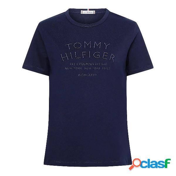 T-shirt Tommy Hilfiger Text (Colore: desert sky, Taglia: S)