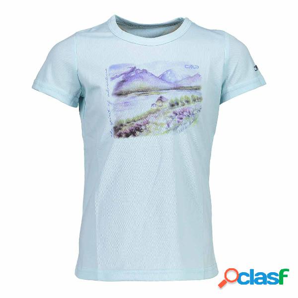T-shirt trekking Cmp (Colore: celeste-azzurro, Taglia: 5Y)