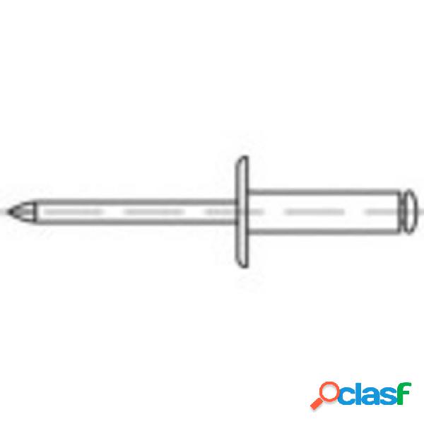 TOOLCRAFT 160082 Rivetto a strappo (Ø x L) 5 mm x 12 mm