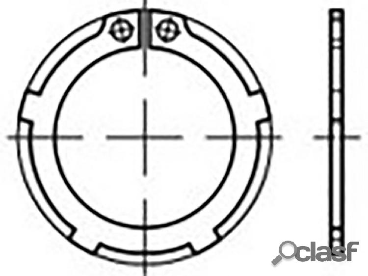 TOOLCRAFT TO-6864528 Dadi esagonali DIN 983 Acciaio armonico