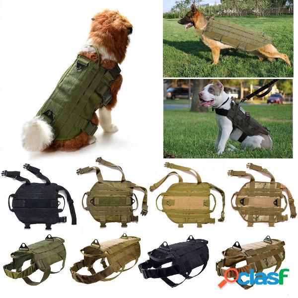 Tactical K9 Dog Military Police Molle Vest Nylon Service