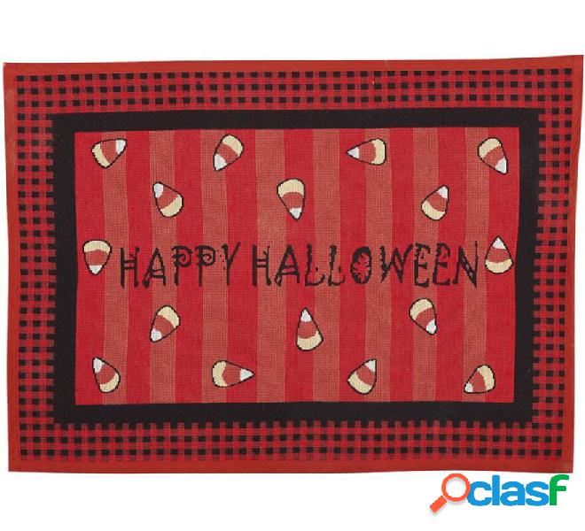 Tappeto rosso Happy Halloween da 67x49 cm