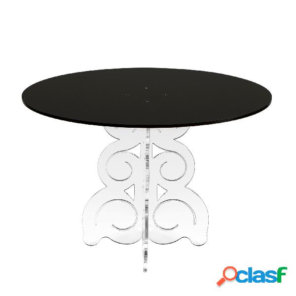 Tavolino Ovale basso 62x40xh41 cm in metacrilato 100%