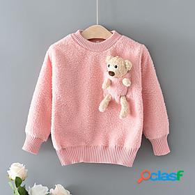 Toddler Girls Sweater Long Sleeve Blushing Pink Green Beige
