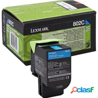 Toner Lexmark 80C20C0 originale CIANO