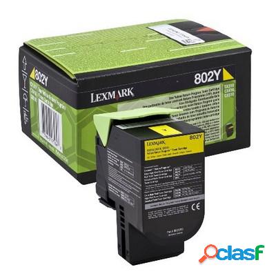 Toner Lexmark 80C20Y0 originale GIALLO