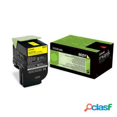 Toner Lexmark 80C20YE originale GIALLO