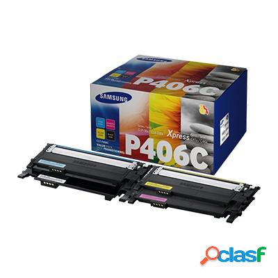 Toner Samsung SU375A CLT-P406C (Conf. da 4 pz.) originale