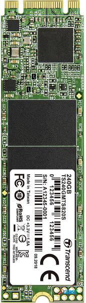 Transcend 820S 240 GB Memoria SSD interna SATA M.2 2280 M.2