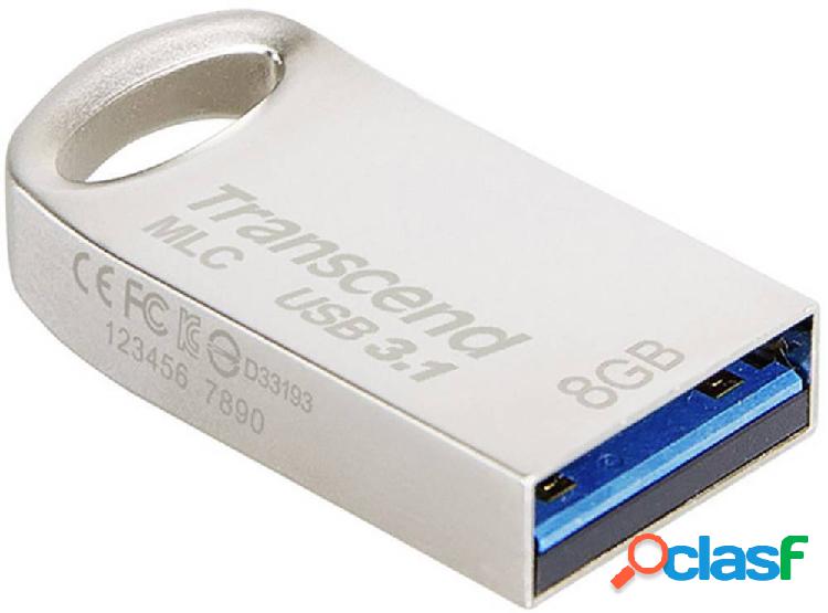 Transcend JetFlash® 720S MLC Chiavetta USB 8 GB Argento