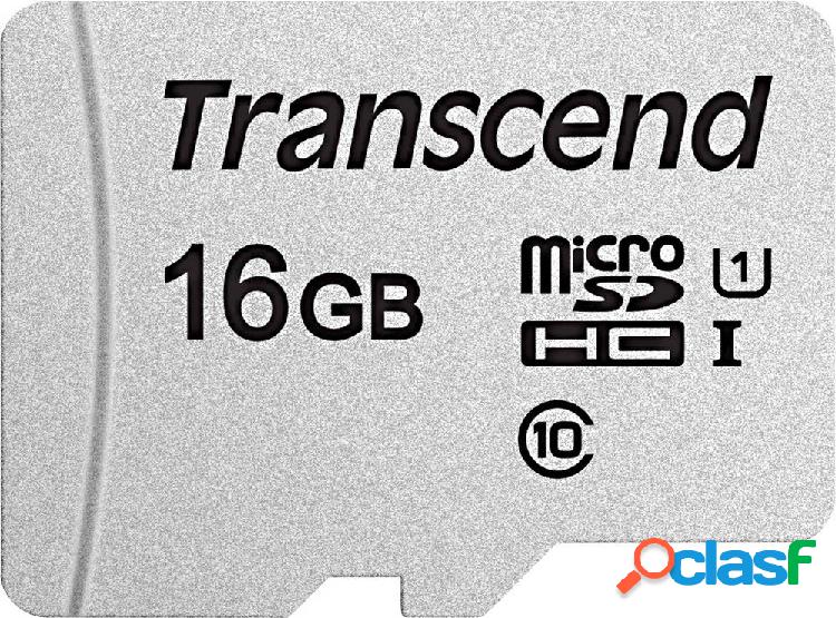 Transcend Premium 300S Scheda microSDHC 16 GB Class 10,