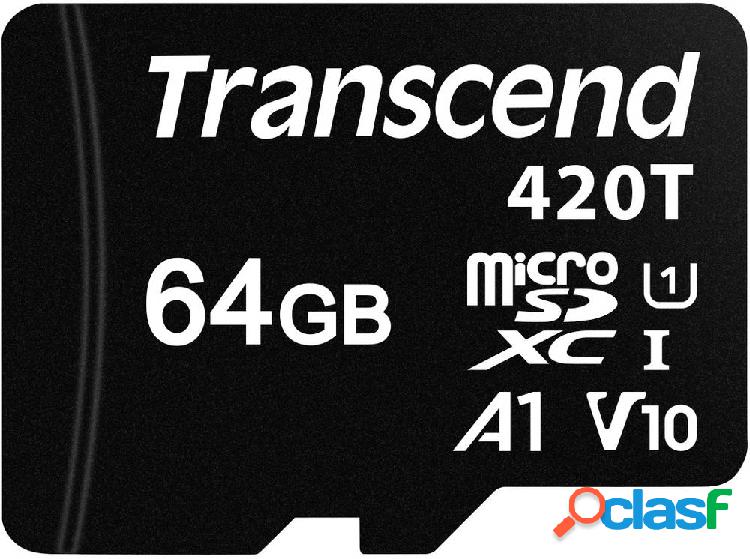 Transcend TS64GUSD420T Scheda microSD 64 GB Class 10 UHS-I