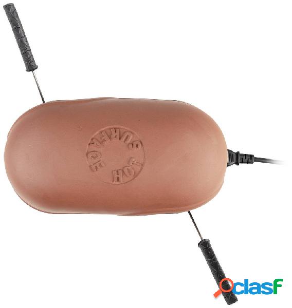 Tristar Festa Connec Raclette 2 vaschette Terracotta, Nero