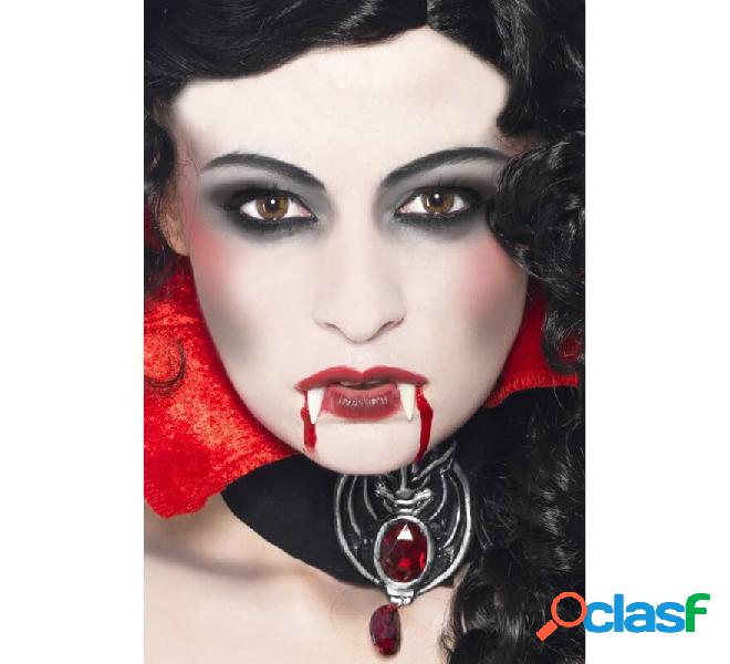 Trucco da vampiro: zanne, spugna, pittura e sangue