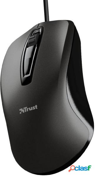 Trust CARVE Mouse USB Ottico Nero 3 Tasti 1200 dpi