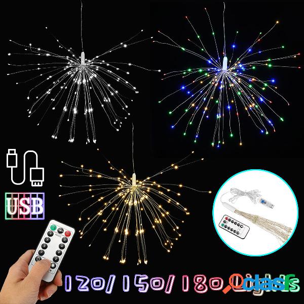USB 120/150/180 LED Hanging Firework Fairy String Light
