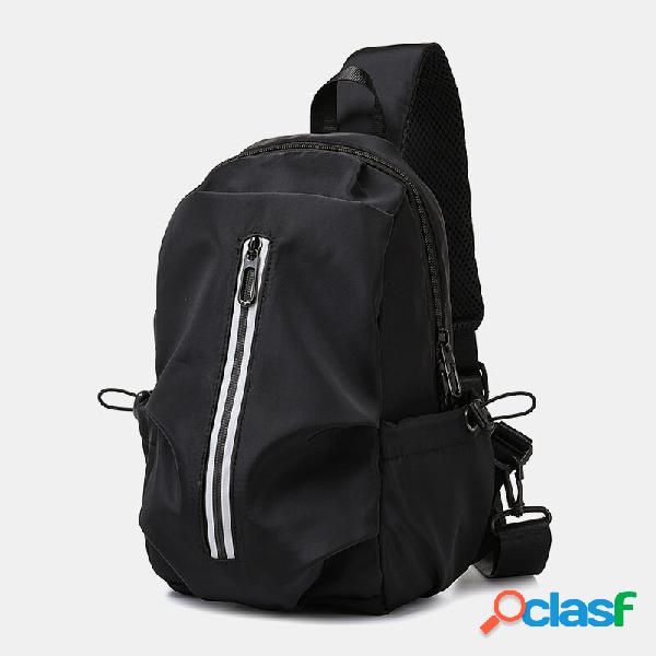 Uomo Moda Casual Petto Borsa Spalla Borsa Viaggi Borsa
