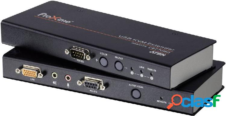 VGA, Jack, USB 2.0 KVM-Extender (Estensore) su cavo di rete