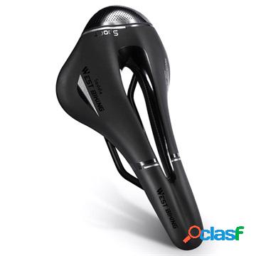 West Biking Sport Shockproof Bicycle Seat - Black