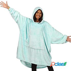 Womens 1 pc Onesies Hoddie Blanket Simple Hot Comfort Pure