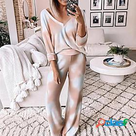 Womens 1 set Loungewear Sets Simple Fashion Comfort Tie Dye